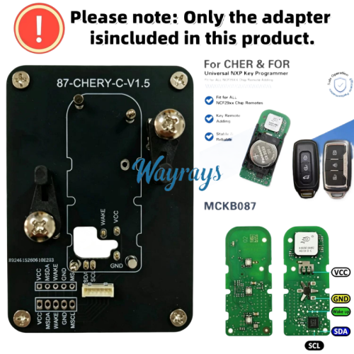 MCKB087  Chery adapters for Nxp killer,1 Minute Clone NXP Smart Key, Support all NXP smart original or aftermarket key fob