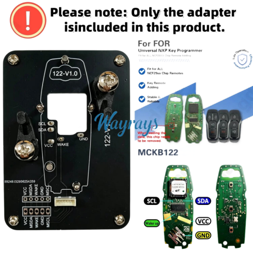 MCKB122 Ford adapters for Nxp killer,1 Minute Clone NXP Smart Key, Support all NXP smart original or aftermarket key fob