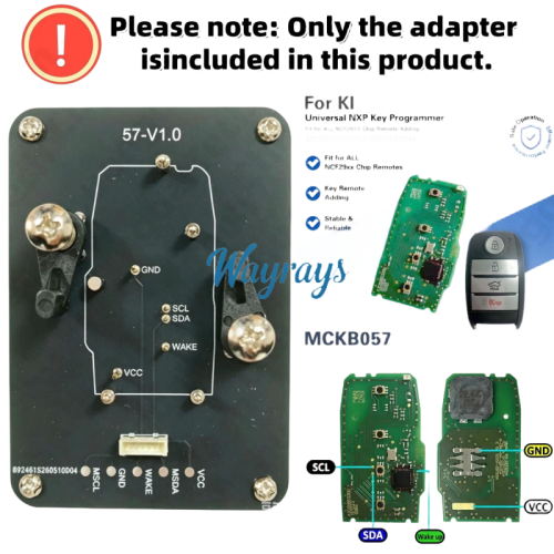 MCKB057 Kia adapters for Nxp killer,1 Minute Clone NXP Smart Key, Support all NXP smart original or aftermarket key fob