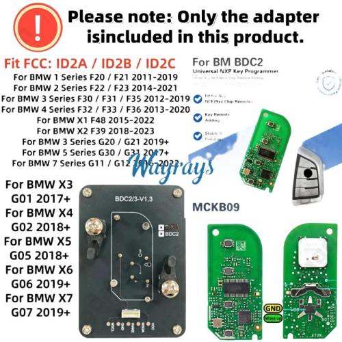 MCKB009 BMW adapters for Nxp killer,1 Minute Clone NXP Smart Key, Support all NXP smart original or aftermarket key fob