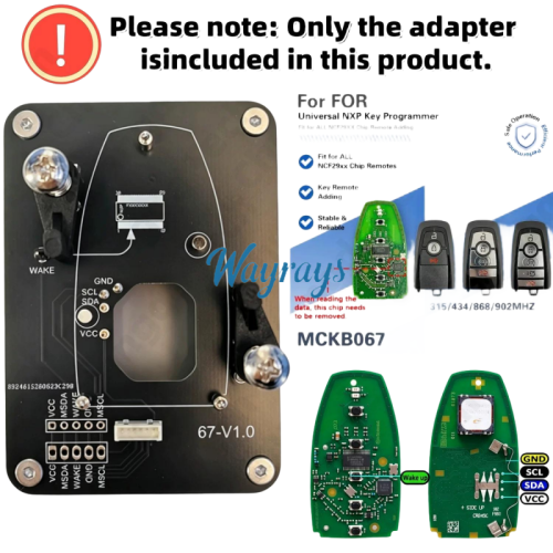 MCKB067 Ford adapters for Nxp killer,1 Minute Clone NXP Smart Key, Support all NXP smart original or aftermarket key fob