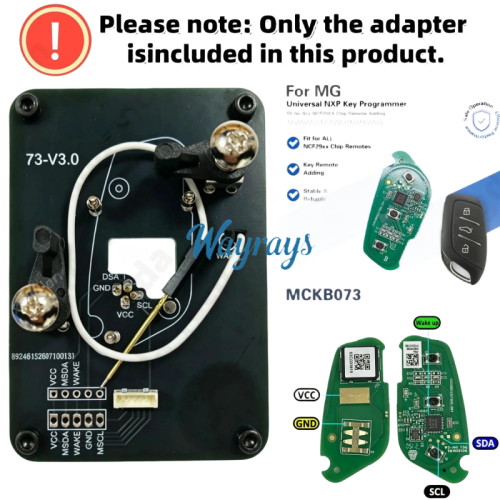 MCKB073 MG adapters for Nxp killer,1 Minute Clone NXP Smart Key, Support all NXP smart original or aftermarket key fob