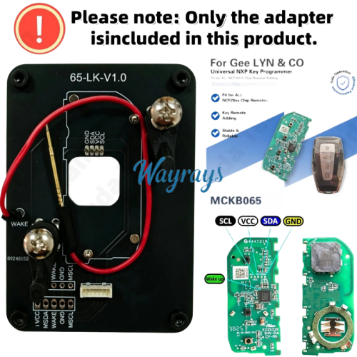 MCKB065  Geely adapters for Nxp killer,1 Minute Clone NXP Smart Key, Support all NXP smart original or aftermarket key fob