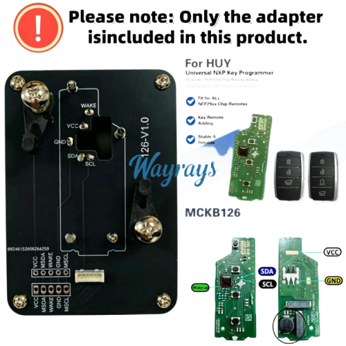 MCKB126 Hyundai adapters for Nxp killer,1 Minute Clone NXP Smart Key, Support all NXP smart original or aftermarket key fob