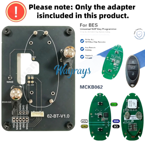 MCKB062  Bestune adapters for Nxp killer,1 Minute Clone NXP Smart Key, Support all NXP smart original or aftermarket key fob