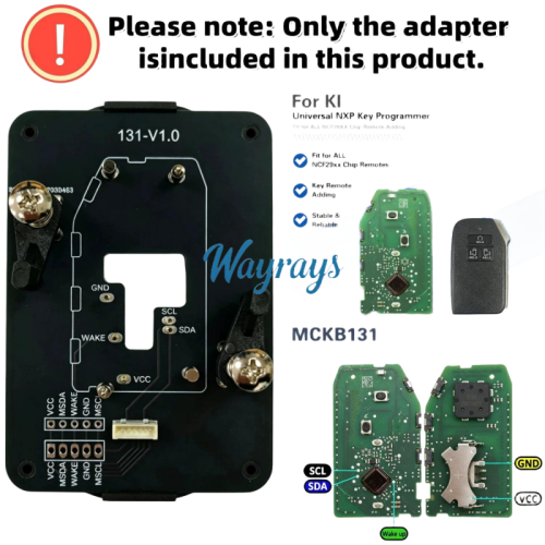 MCKB131 Kia adapters for Nxp killer,1 Minute Clone NXP Smart Key, Support all NXP smart original or aftermarket key fob