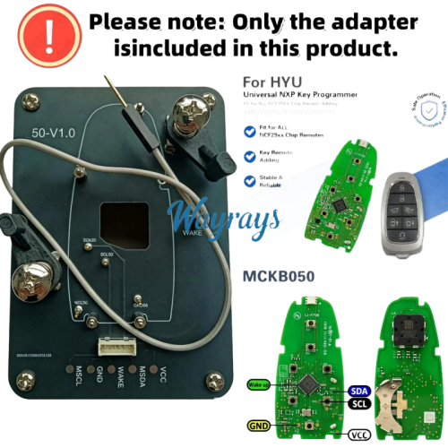MCKB050 Hyundai adapters for Nxp killer,1 Minute Clone NXP Smart Key, Support all NXP smart original or aftermarket key fob