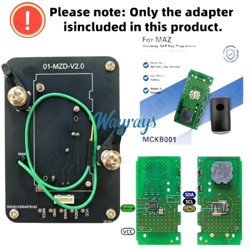 MCKB001 Mazda adapters for Nxp killer,1 Minute Clone NXP Smart Key, Support all NXP smart original or aftermarket key fob