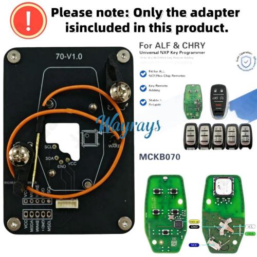 MCKB070 Alfa adapters for Nxp killer,1 Minute Clone NXP Smart Key, Support all NXP smart original or aftermarket key fob