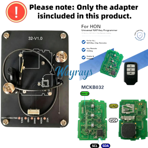 MCKB032 Honda adapters for Nxp killer,1 Minute Clone NXP Smart Key, Support all NXP smart original or aftermarket key fob