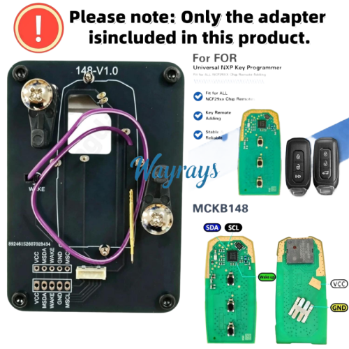 MCKB148 Ford adapters for Nxp killer,1 Minute Clone NXP Smart Key, Support all NXP smart original or aftermarket key fob