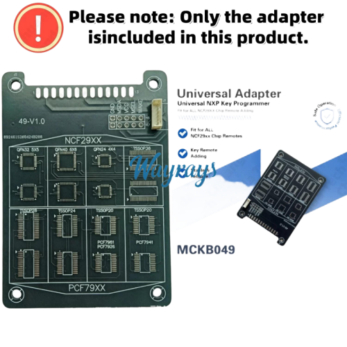 MCKB049 Universal adapter adapters for Nxp killer,1 Minute Clone NXP Smart Key, Support all NXP smart original or aftermarket key fob