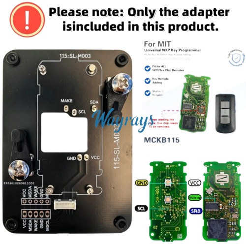 MCKB115 Mitsubishi adapters for Nxp killer,1 Minute Clone NXP Smart Key, Support all NXP smart original or aftermarket key fob