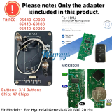 MCKB028 Hyundai adapters for Nxp killer,1 Minute Clone NXP Smart Key, Support all NXP smart original or aftermarket key fob
