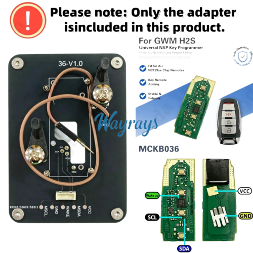MCKB036  Great Wall adapters for Nxp killer,1 Minute Clone NXP Smart Key, Support all NXP smart original or aftermarket key fob