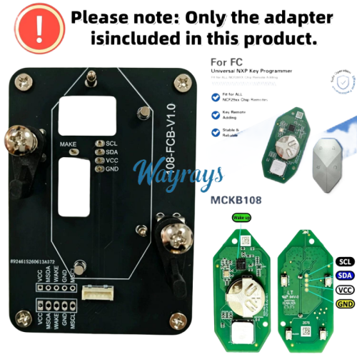 MCKB108  Formula Bao adapters for Nxp killer,1 Minute Clone NXP Smart Key, Support all NXP smart original or aftermarket key fob