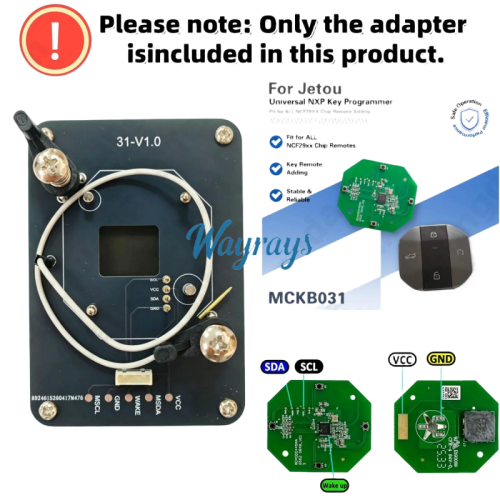 MCKB031  Chery adapters for Nxp killer,1 Minute Clone NXP Smart Key, Support all NXP smart original or aftermarket key fob