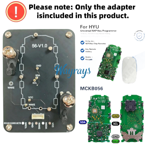 MCKB056 Hyundai adapters for Nxp killer,1 Minute Clone NXP Smart Key, Support all NXP smart original or aftermarket key fob