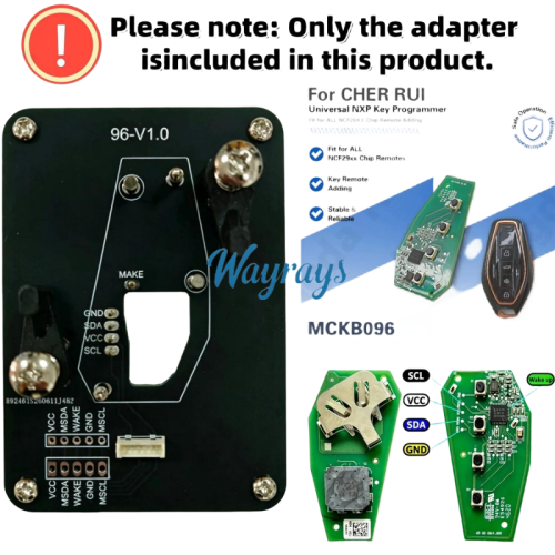 MCKB096  Chery adapters for Nxp killer,1 Minute Clone NXP Smart Key, Support all NXP smart original or aftermarket key fob