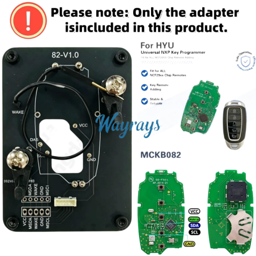 MCKB082 Hyundai adapters for Nxp killer,1 Minute Clone NXP Smart Key, Support all NXP smart original or aftermarket key fob