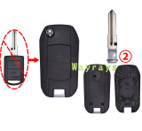 For Opel Modified key shell with round logo place