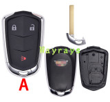 For Cadillac key shell with OEM logo place