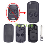 For Landrover Ford modified key shell which can put chip inside without logo