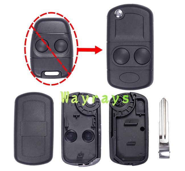 For Landrover Ford modified key shell which can put chip inside without logo