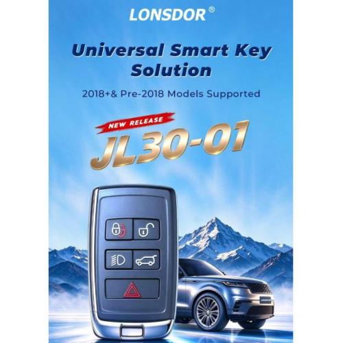 2026 New Lonsdor JL30-01 LandRover & Jaguar Universal Smart Key  Support 2018+ &Pre-2018 models.