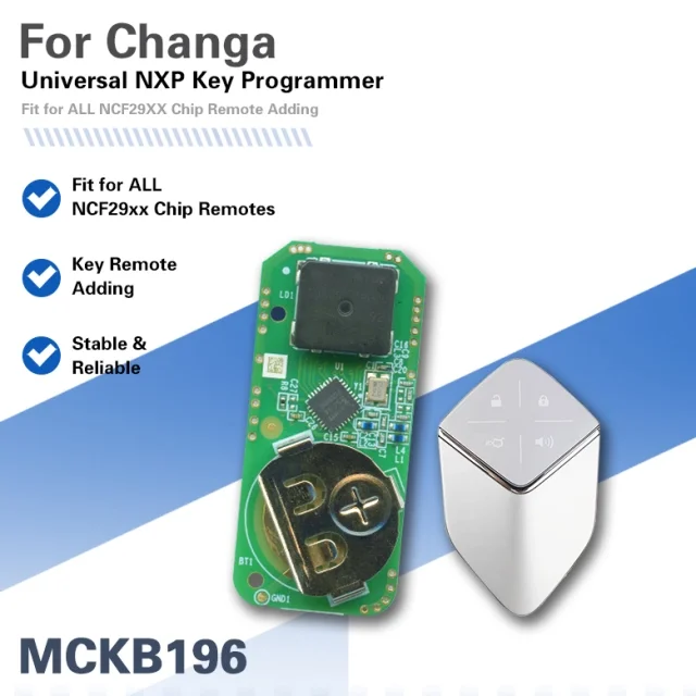 MCKB196 Changan adapters for Nxp killer,1 Minute Clone NXP Smart Key