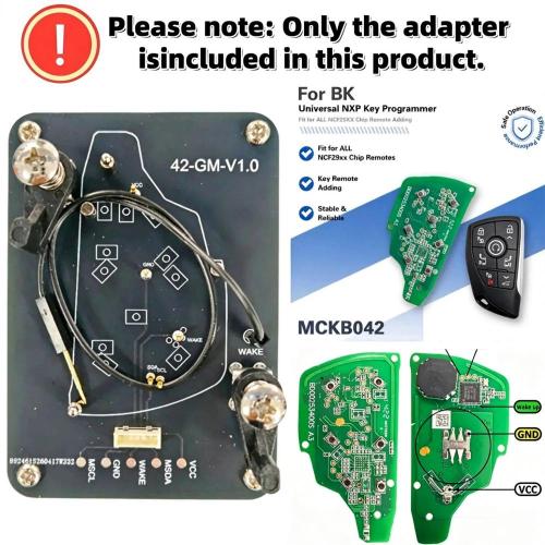 MCKB042 Buick adapters for Nxp killer,1 Minute Clone NXP Smart Key, Support all NXP smart original or aftermarket key fob