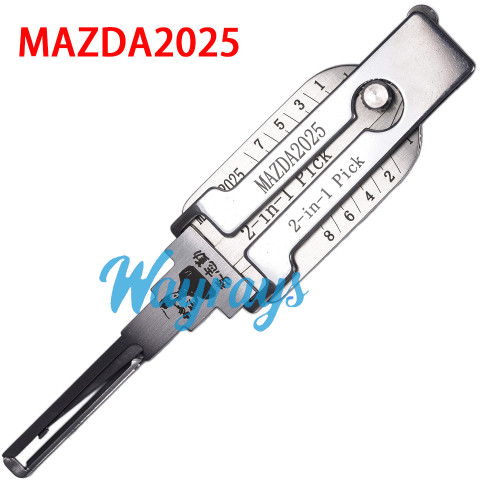 Lishi MAZDA(2025) 2 in 1 tool.Support Mazda series (Prima front opening) rear opening Mazda 3 (front opening)