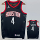 23-24 Rockets GREEN #4 Black Top Quality Hot Pressing NBA Jersey (Trapeze Edition)