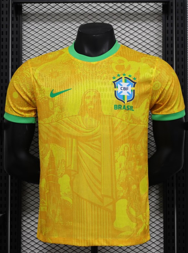 25-26 Brazil Yellow Special Edition Player Version Soccer Jersey