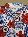 2024 Cruz Azul Blue Red Polo Short Sleeve