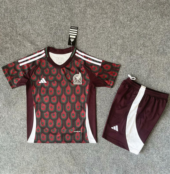 2024 Mexico Home Kids Soccer Jersey