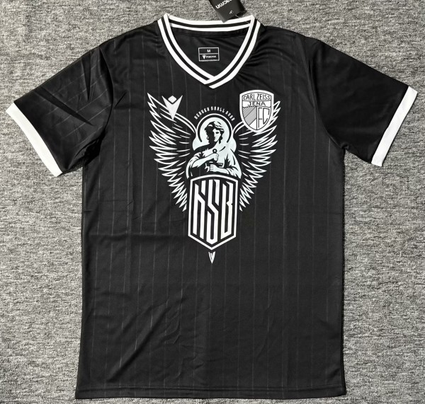 25-26 Carl Zeiss Jena Black Special Edition Fans Soccer Jersey