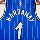 2018-2019 Magic HARDAWAY #1 Blue Retro Top Quality Hot Pressing NBA Jersey