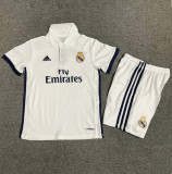 2016-2017 RMA Home Retro Kids Soccer Jersey