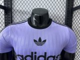 2025 AD Casual Purple Player Version Training shirts *三叶草