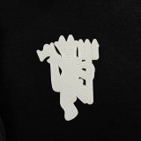 2024 Man Utd Black Fleece Hoodie