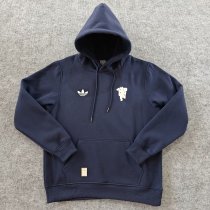 2024 Man Utd Dark blue Fleece Hoodie