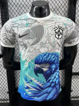 25-26 Brazil Grey Blue Special Edition Player Version Soccer Jersey