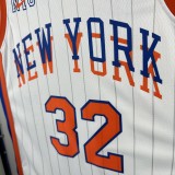 24-25 KNICKS TOWNS #32 White City Edition Top Quality Hot Pressing NBA Jersey