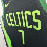 24-25 CELTICS BROWN #7 Black City Edition Top Quality Hot Pressing NBA Jersey