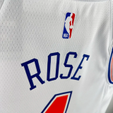 2018-19 KNICKS ROSE #4 White Top Quality Hot Pressing NBA Jersey