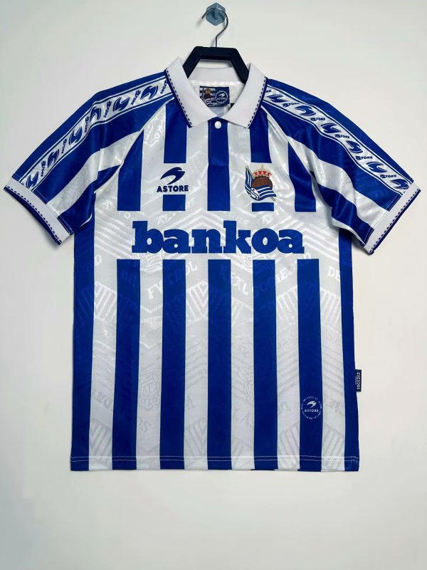 1994-1995 Real Sociedad Home Retro Soccer Jersey