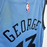 24-25 Clippers GEORGE #13 Blue City Edition Top Quality Hot Pressing NBA Jersey