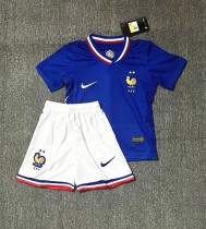 2024 France European Cup Home Kids Soccer Jersey