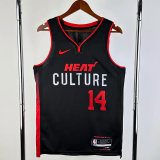23-24 HEAT HERRO #14 Black City Edition Top Quality Hot Pressing NBA Jersey (V领）